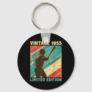 Porte-clés Retro Vintage 1955 Baseball Lover Limited Edition