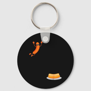 Porte-clés Rétro Vintage Hotdog Plongeon Haut 4 Juillet Homme