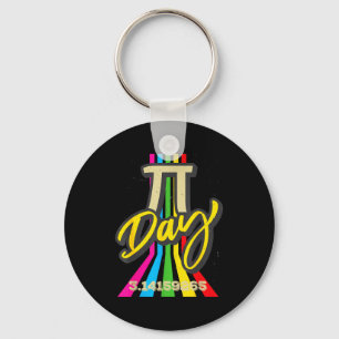 Porte-clés Retro Vintage Pi Day 3.14 Drôle de Math Geek Scien