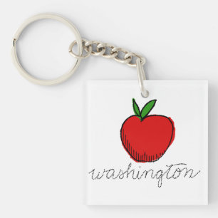Porte-clés Retro Washington Apple