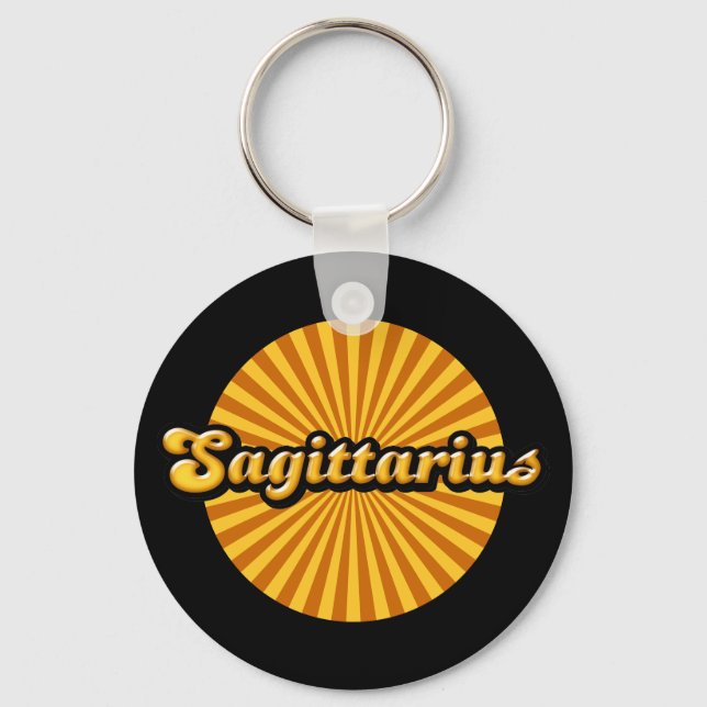 Porte-clés Rétro Zodiac Sagittarius (Recto)