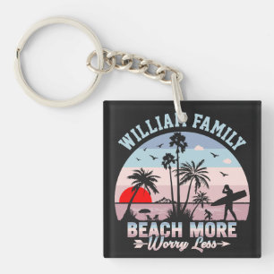 Porte-clés Retrouvailles Familiales D'Été Plage Personnalisée
