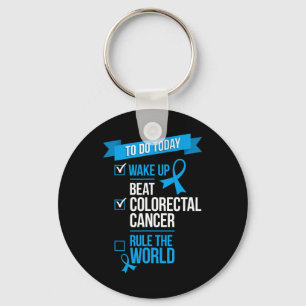 Porte-clés Réveillez-vous vaincre le cancer colorectal Régler