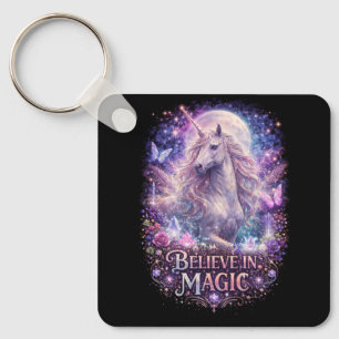 Porte-clés Rêves de licorne au clair de lune