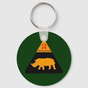 Porte-clés rhinoceros