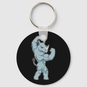 Porte-clés Rhinocéros Bodybuilder Bodybuilding Sports