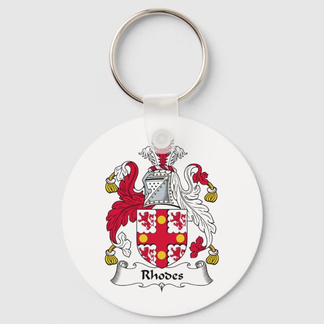 Porte-clés Rhodes Family Crest (Recto)