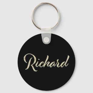 Porte-clés Richard Name whitegold Button