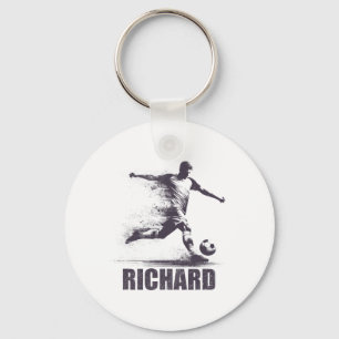 Porte-clés Richard Soccer Boys Personnalisé Prénom Richar