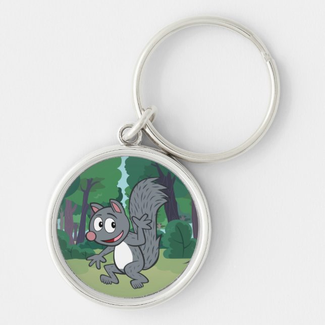 Porte-clés Rick Rick| Escarmouche gris (Devant)