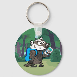 Porte-clés Ricky Raccoon Boomer Badger Selfie