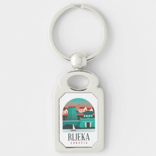 Porte-clés Rijeka Croatie Porte - clé métallique