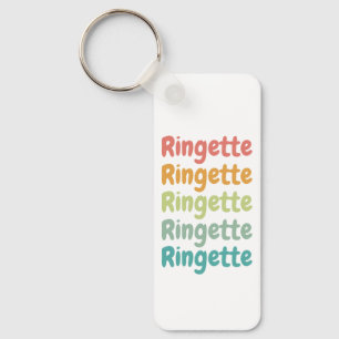 Porte-clés Ringette Cute Retro Lecteur Ringette Cadeaux