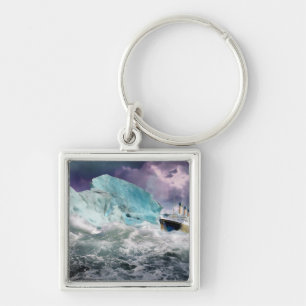 Porte-clés RMS Titanic et peinture d'iceberg
