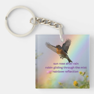 Porte-clés Robin Arc-en-ciel