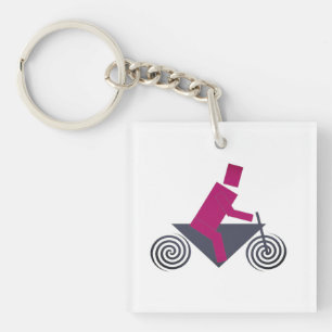 Porte-clés Robot, Conduisant, Vélo