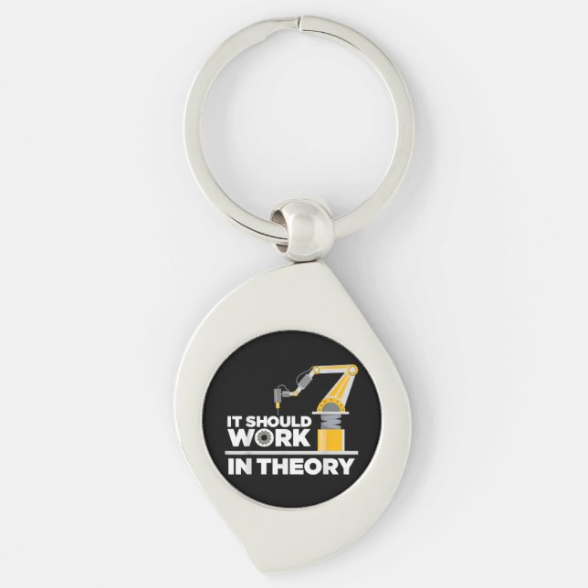 Porte-clés Robotique Drôle Art Pour Hommes Enfants Robot Robo (Devant)