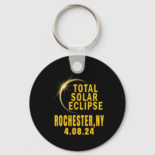 Porte-clés Rochester Ny Solar Eclipse 2024 Total Éclips Solai
