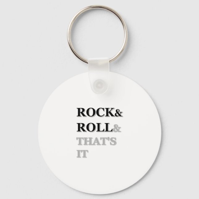 Porte-clés Rock and Roll Et c'est tout (Recto)