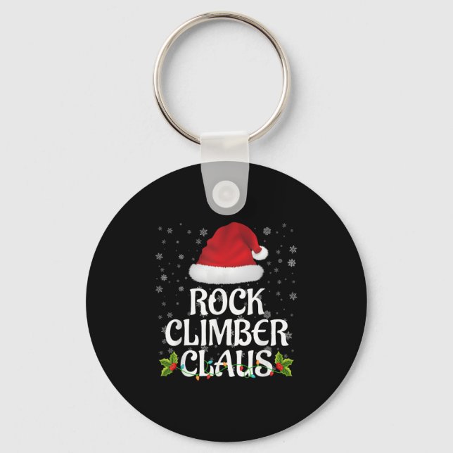 Porte-clés Rock Climber Claus Christmas Lights Pajama Family  (Recto)