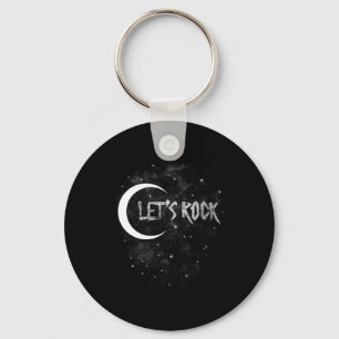 Porte-clés Rock On Rock Star Moon Avec Stars Concert Ban