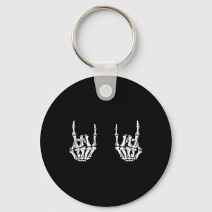 Porte-clés Rock Star Rock Skeleton Hands Rockfun Hallow