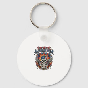 Porte-clés Rocker du bandana patriotique Gloire ancienne Méta