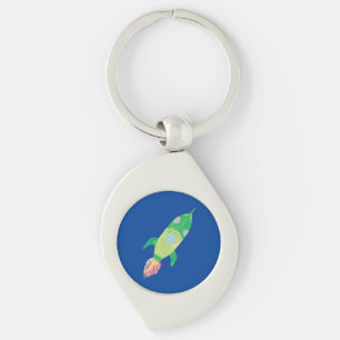 Porte-clés Rocket Green Childing Space