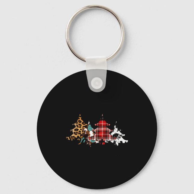 Porte-clés Rocking Around The Christmas Tree Buffalo Plaid Ch (Recto)
