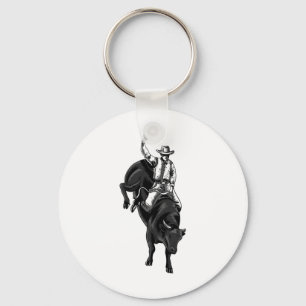Porte-clés Rodeo Bull Rider Pour Cowboys Horseback Horseback 