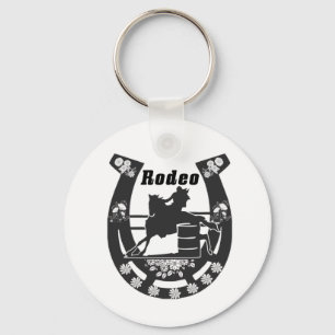 Porte-clés Rodeo Horse shoe - Barrel Racing Design 