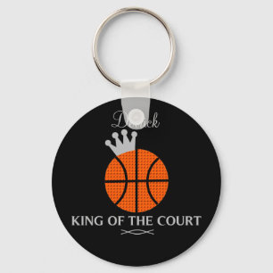 Porte-clés Roi du porte - clé de basket-ball de cour