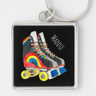 Porte-clés Rollerskates art des années quatre-vingts