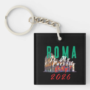 Porte-clés Roma est ma ville préférée