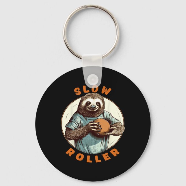 Porte-clés Roman drôle pour hommes et femmes boule de bowling (Recto)