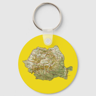 Porte-clés Romania Map Keychain