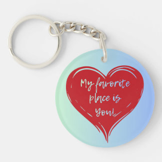 Porte-clés romantique 