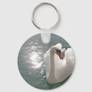 Porte-clés Romantischer weisser Schwan