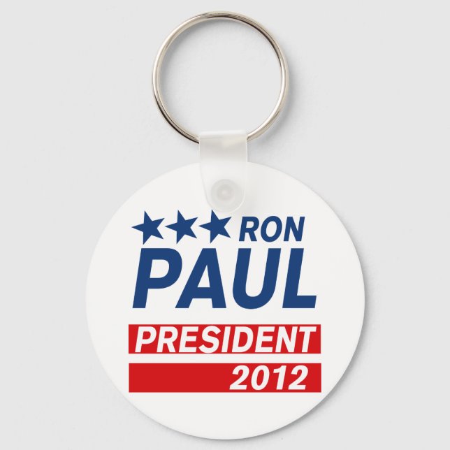 Porte-clés Ron Paul Président 2012 lance de campagne (Recto)