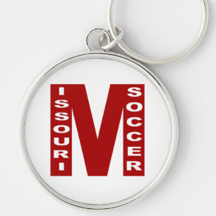 Porte clés rond Premium MISSOURI SOCCER Keychain