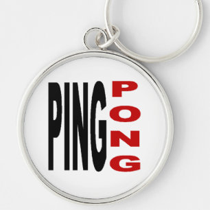 Porte clés Rond Premium  PING PONG Keychain
