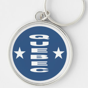 Porte-clés rond Premium QUEBEC Keychain