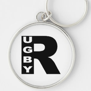 Porte-clés rond Premium RUGBY Keychain