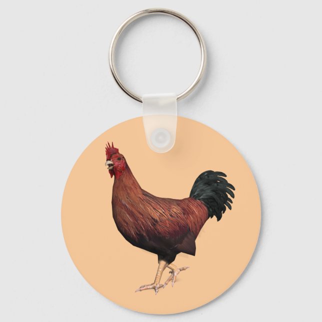 Porte-clés Rooster rouge (Recto)