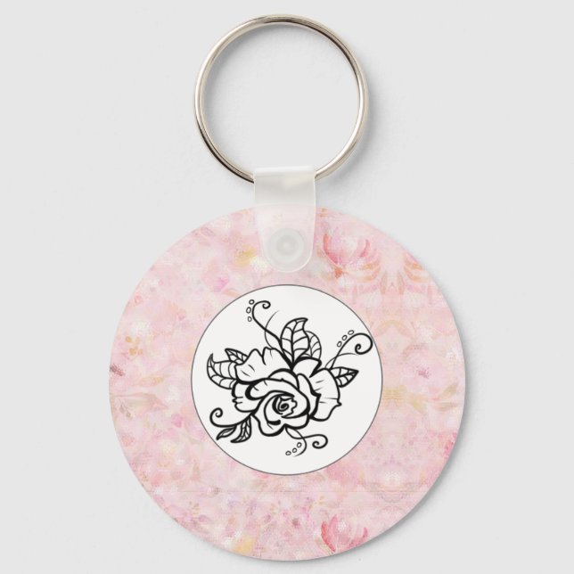 Porte-clés Rose (Recto)