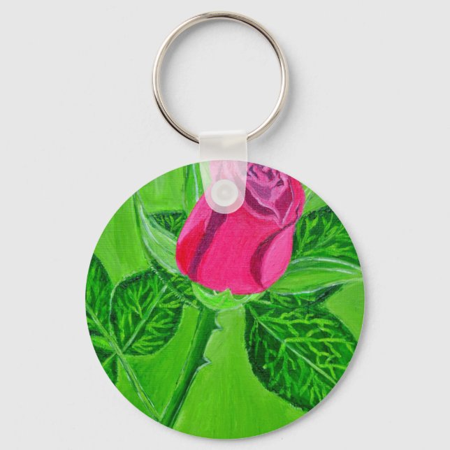 Porte-clés Rose 1a (Recto)