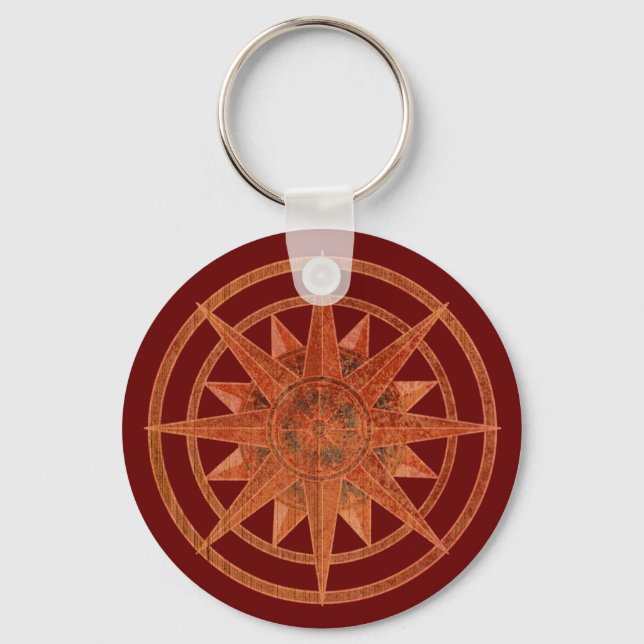 Porte-clés Rose Compass (Recto)