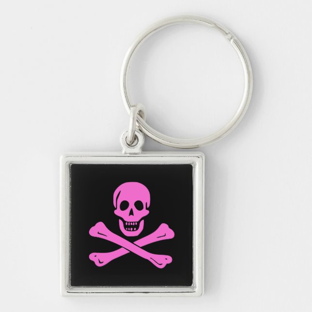 Porte-clés Rose de jolly roger (Devant)