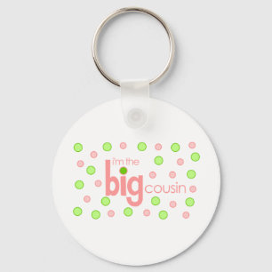 Porte-clés Rose de Polkadot et grand T-shirt vert de cousin