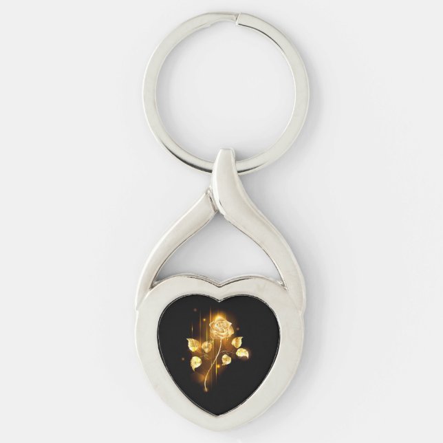 Porte-clés Rose d'or ( rose d'or ) (Devant)